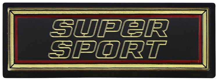 Super Sport Dash Emblem 1981-87 El Camino SS