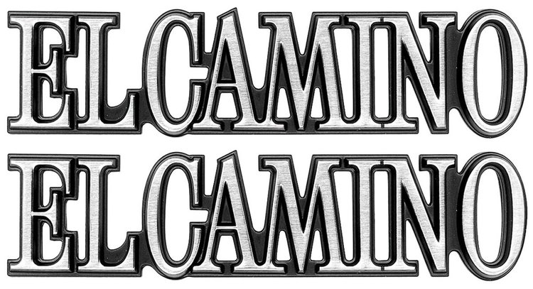 KM00855-PR Emblem, Quarter Panel, 1978-87 El Camino, Pair