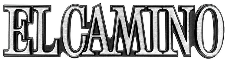 "El Camino" Quarter Panel Emblem 1978-87 Chevy El Camino