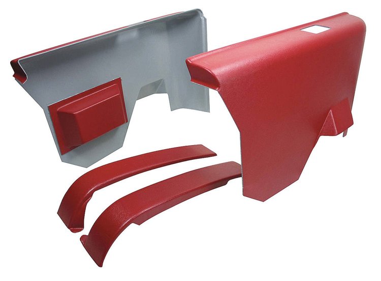ARMREST PANELS REAR RED