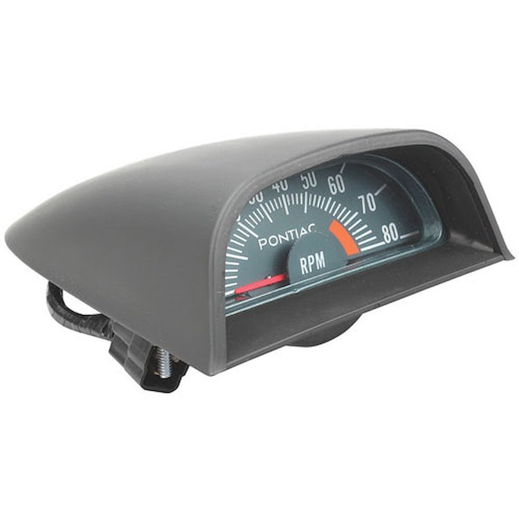 Hood Tachometer 1968 GTO/Lemans/Tempest OHC 6 6500 RPM Redline