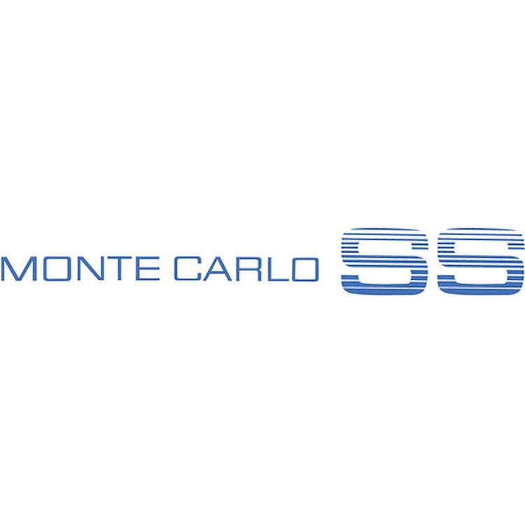 Decal 83-84 Monte Carlo Deck Lid Super Sport Stripes Blue