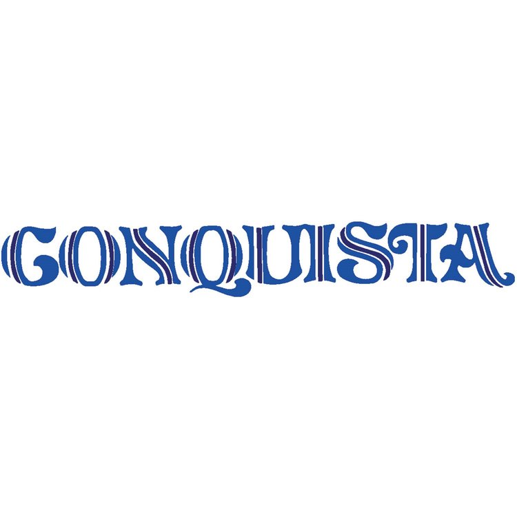Decal 78-87 El Camino Tailgate Conquista Medium blue Dark Blue