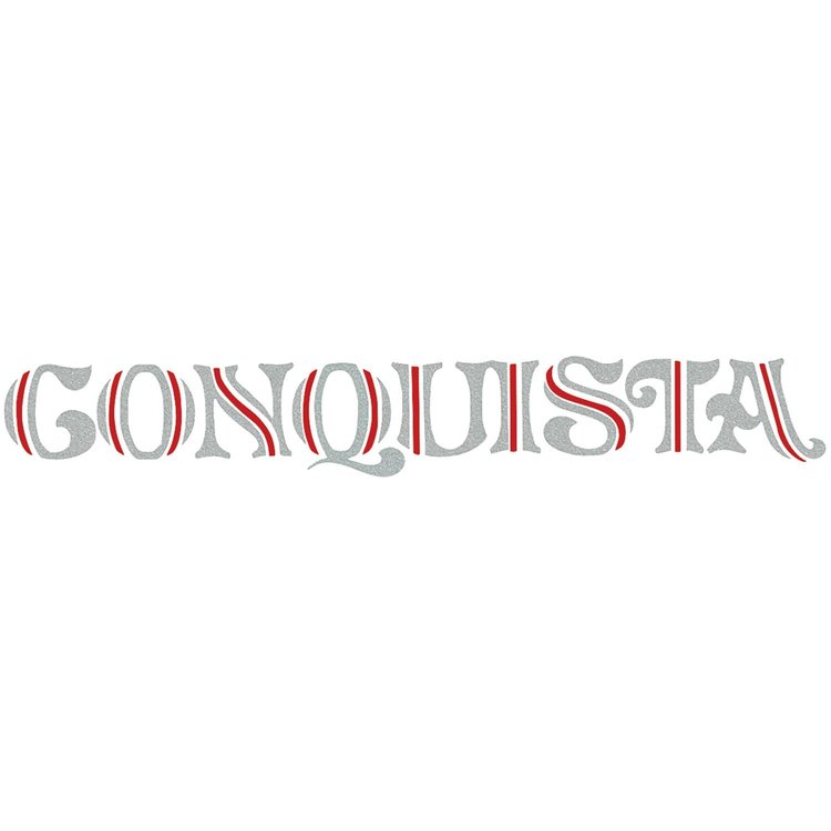 Decal 78-87 El Camino Tailgate Conquista Silver Red