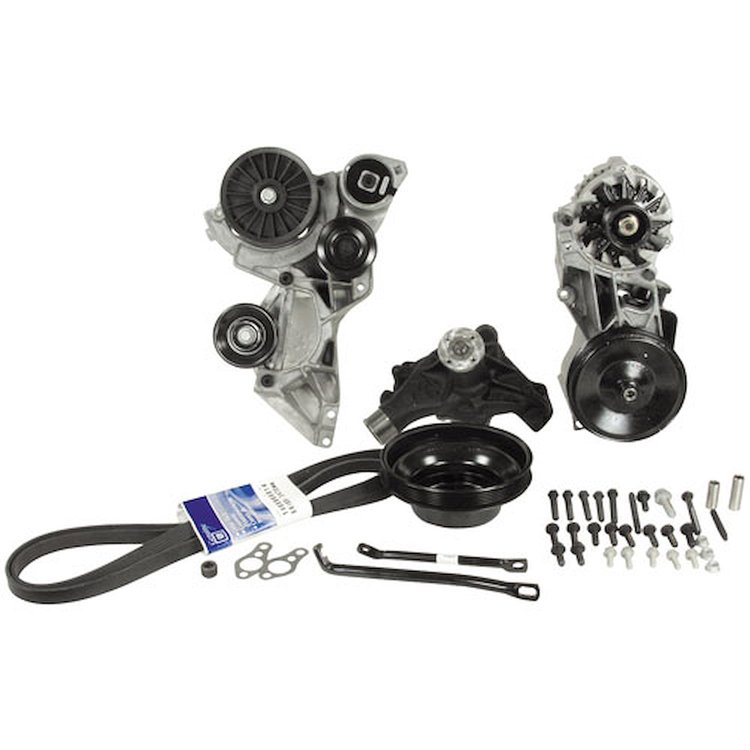 Serpentine Drive Conversion Deluxe GM Small Block Chevy w/ A/C