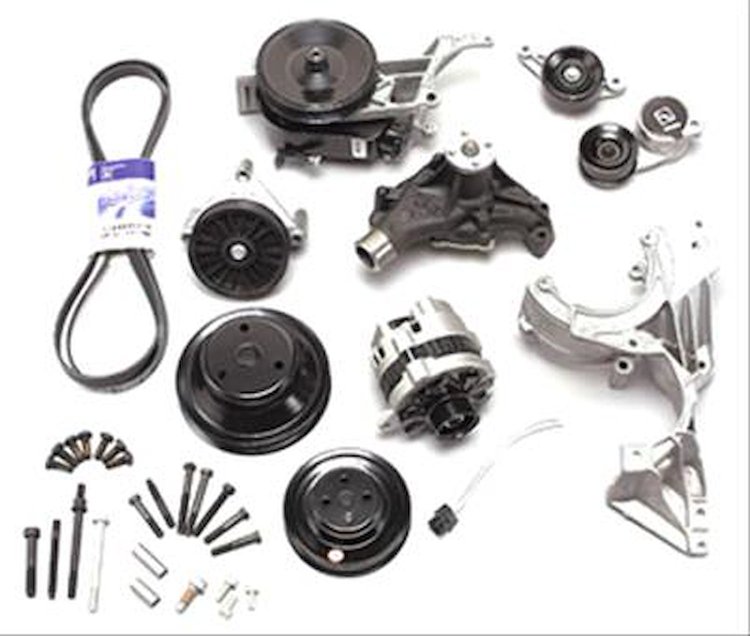 Serpentine Drive Conversion Deluxe GM Small Block Chevy w/o A/C
