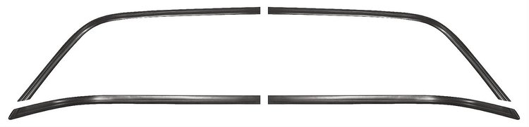Molding Rear window 1978-88 El Camino Black Lower