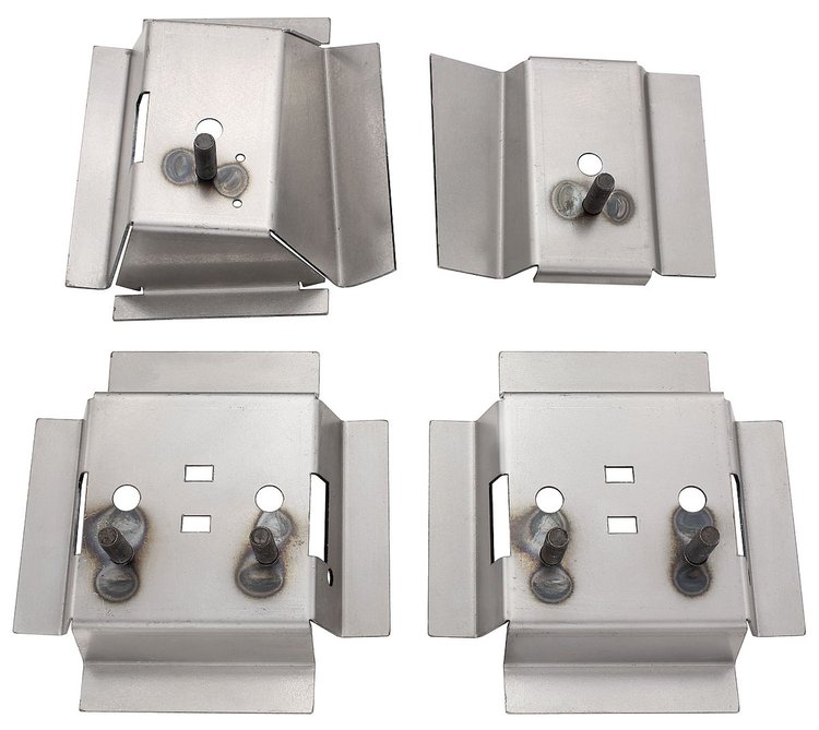 L240401 Mounting Brackets, Seat, 1978-88 MAL/EC/MC, Regal/CUT/GP, Inner 4pcs