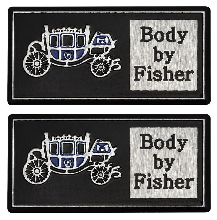 L241495 Decal pair, Door Sill Plate, 1978-88 G-Body, Aluminum Body By Fisher
