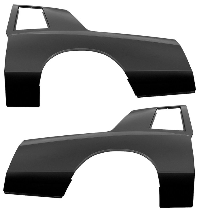 L241536-PR Quarter Panel Skins for 1981-1988 Chevrolet Monte Carlo [Full w/o Door Jamb]