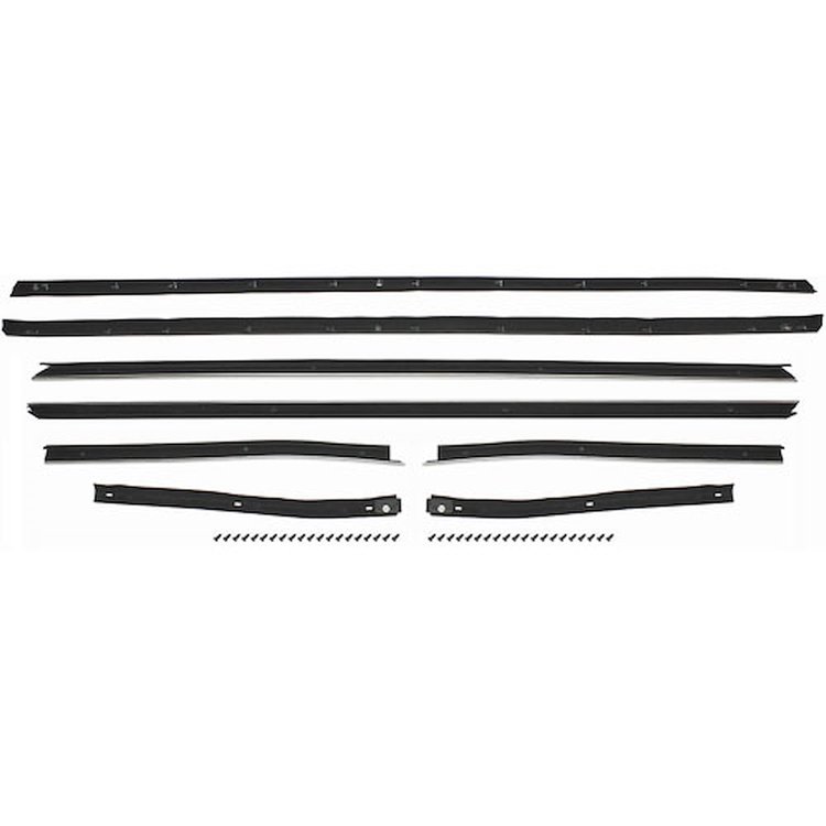 Window Felts 70-72 Monte Carlo w/Optional Belt Mldg 8pc Reproduction Style