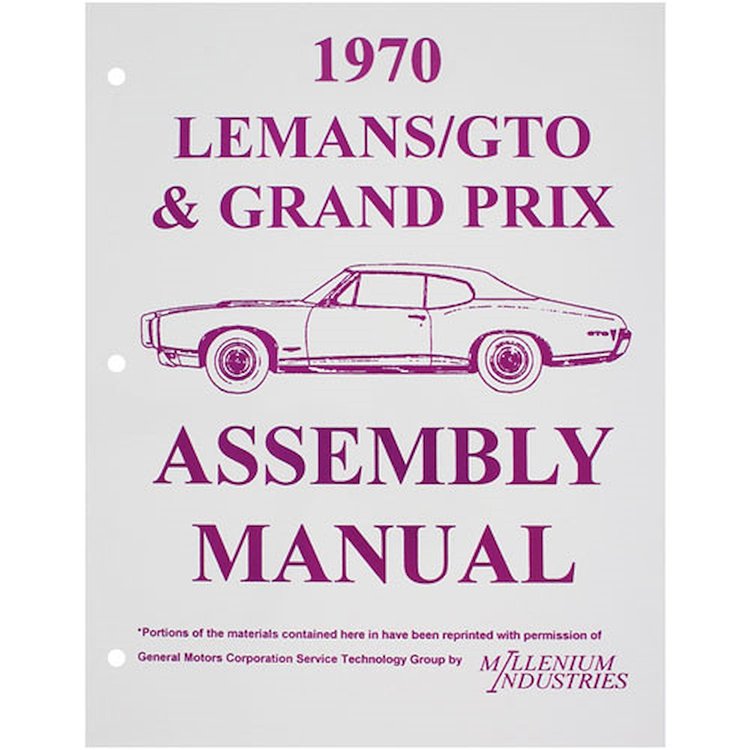 Assembly Manual 1970 GTO/Grand Prix
