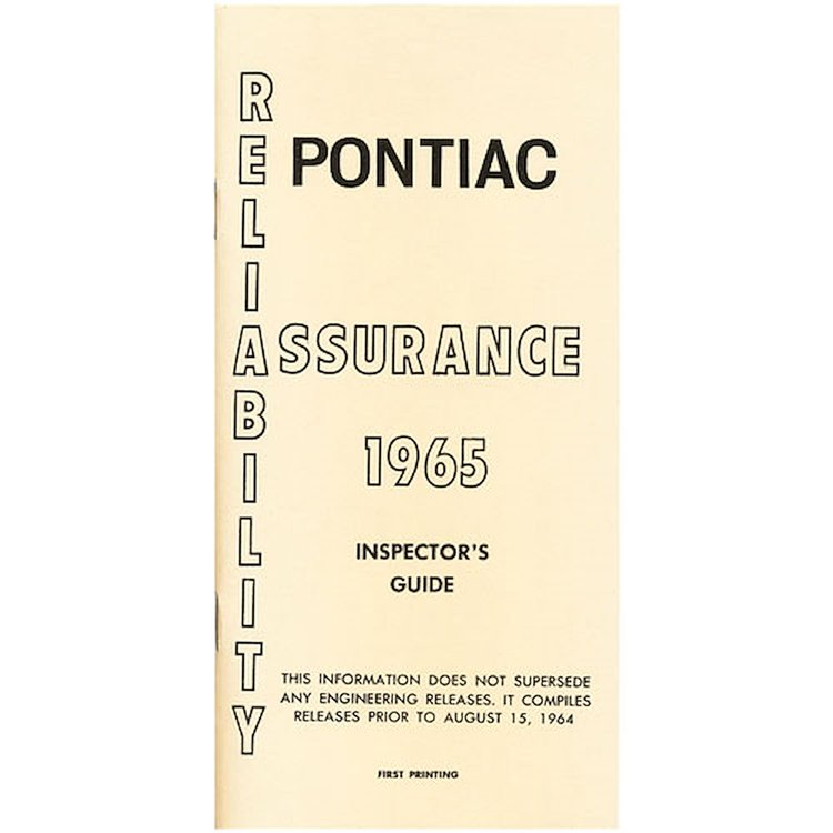 Inspectors Guides 1965 Pontiac Grand Prix