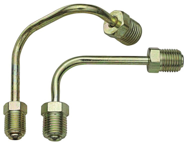 Proportioning Valve Brake Lines for 1964-1972 GM A-Body Models [Left Hand Mount, Gold Zinc Finish]