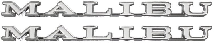 PZ00057-PR Emblem, Fender, 1971-73 Chevelle, Malibu, Pair