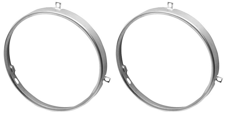 PZ00249-PR Retaining Ring, Headlight, 1964-70 CH/EC/1964-72 BOP/1958-74 Cad, Pair