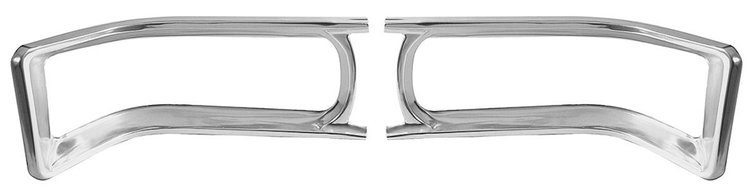 PZ00320-PR Bezel, Tail Lamp, 1966 Chevelle, Pair