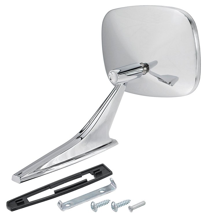 Exterior Rectangular Door Mirror 1969-1972 Chevelle/El Camino