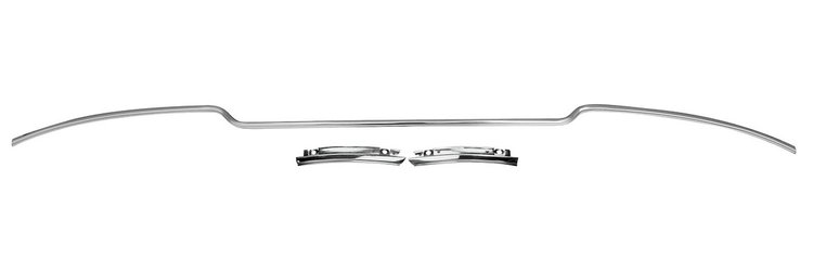 REAR HOOD MLDG 70-72 CHVL