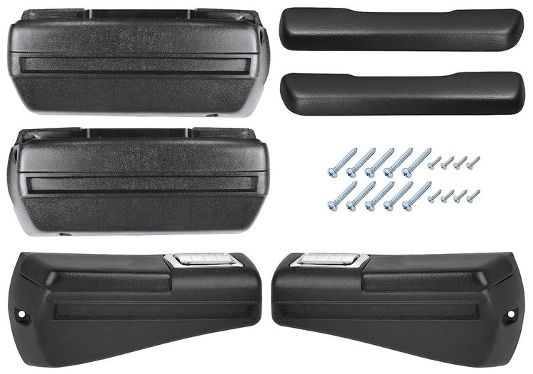 RK16BK Armrest Base and Pad Kit for 1968-1969 Chevy Chevelle, 1968-1969 Oldsmobile Cutlass, 1968-1969 Pontiac Catalina, GTO