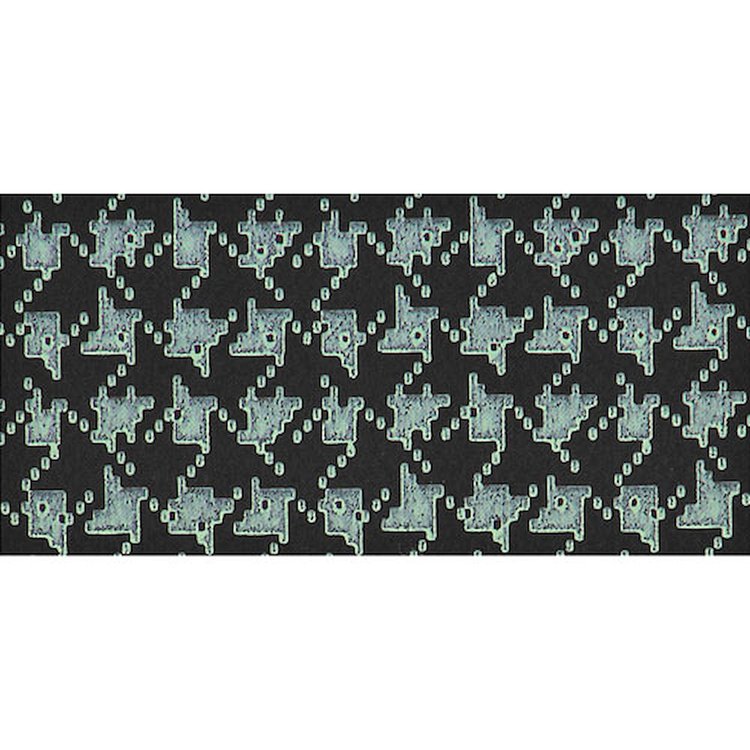 Tire Board Spare 1968-72 Skylark Rubber Aqua/Houndstooth