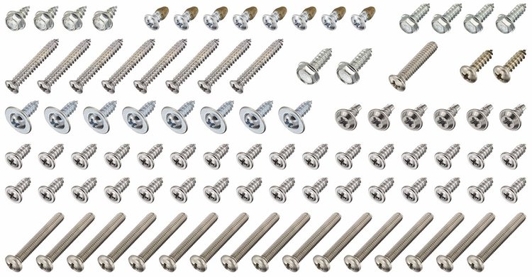 Screw Kit Exterior 1969 Buick Wheel Well