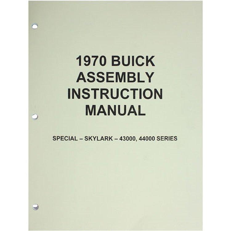 Assembly Manual 1970 Buick