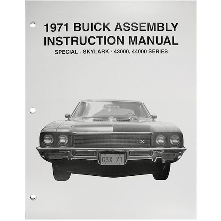 Assembly Manual 1971 Buick