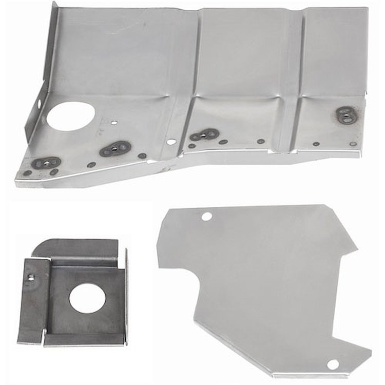 Rust Repair Panels Wheel Well to Radiator Support Passenger Side