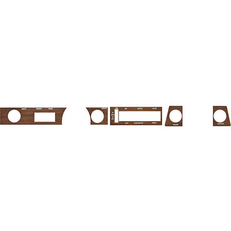 Insert Dash 1970-72 Skylark Woodgrain w/o AC