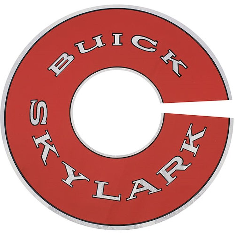 Decal 61-63 Skylark Air Cleaner 7 Inch Silver