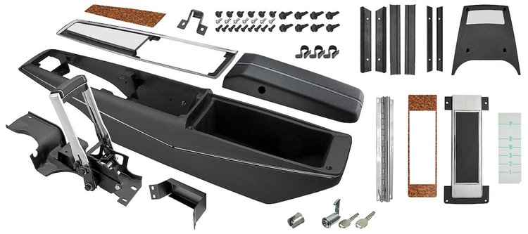 S6872IUNAS Console Kit, 1970 Monte Carlo, Turbo Hydramatic, w/Shifter