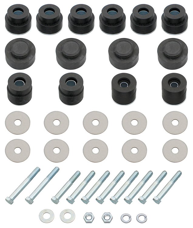 SB516K Body Bushing Kit Fits Select 1968-1972 Buick, Chevrolet, Oldsmobile Models [Hardtop]