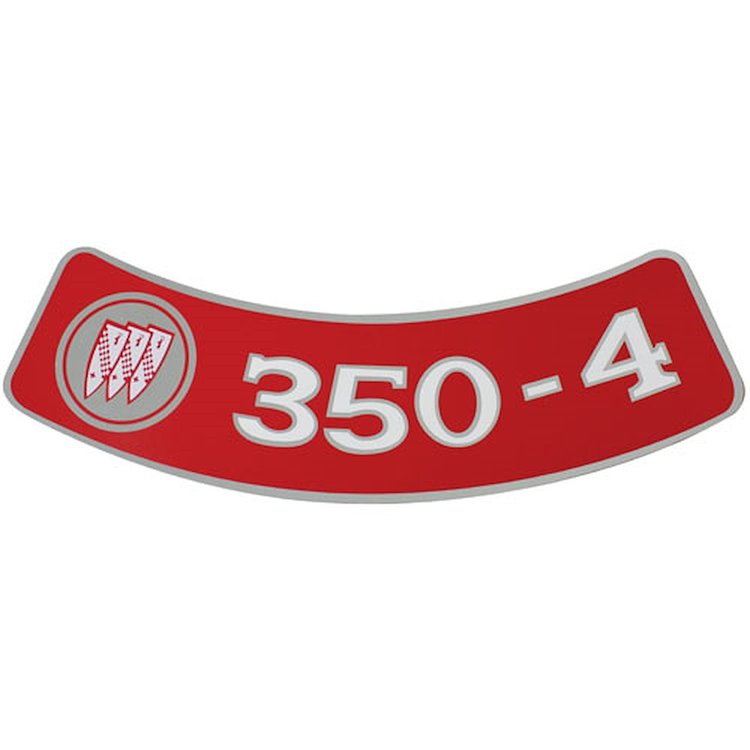 Decal 70 Buick Air Cleaner 350-4V