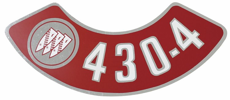 Decal 68-70 Buick Air Cleaner 430-4V
