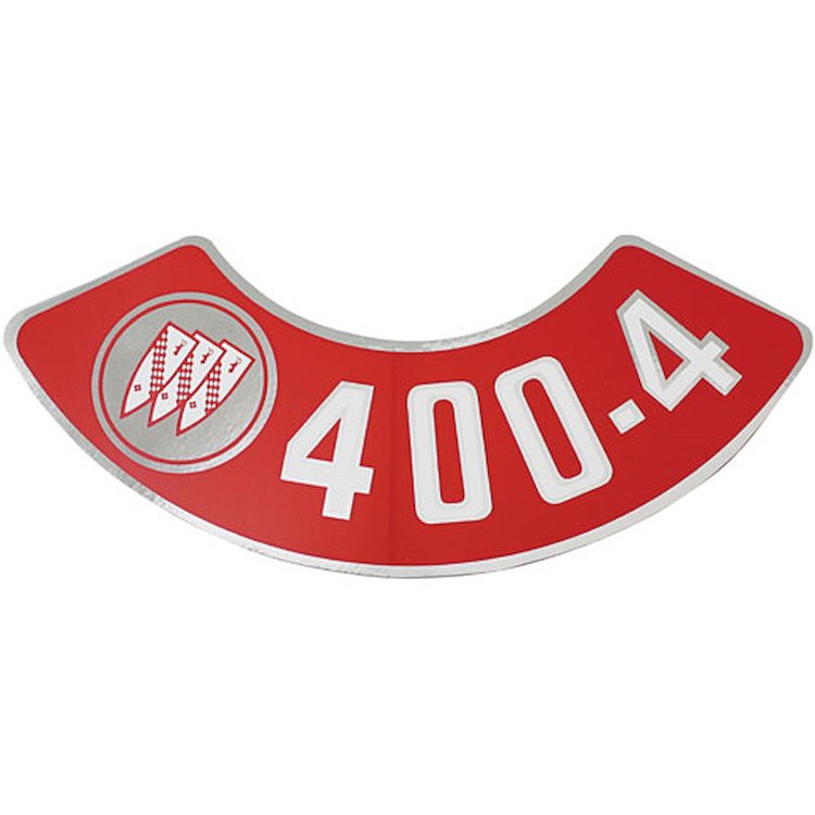 Decal 68-70 Buick Air Cleaner 400-4V