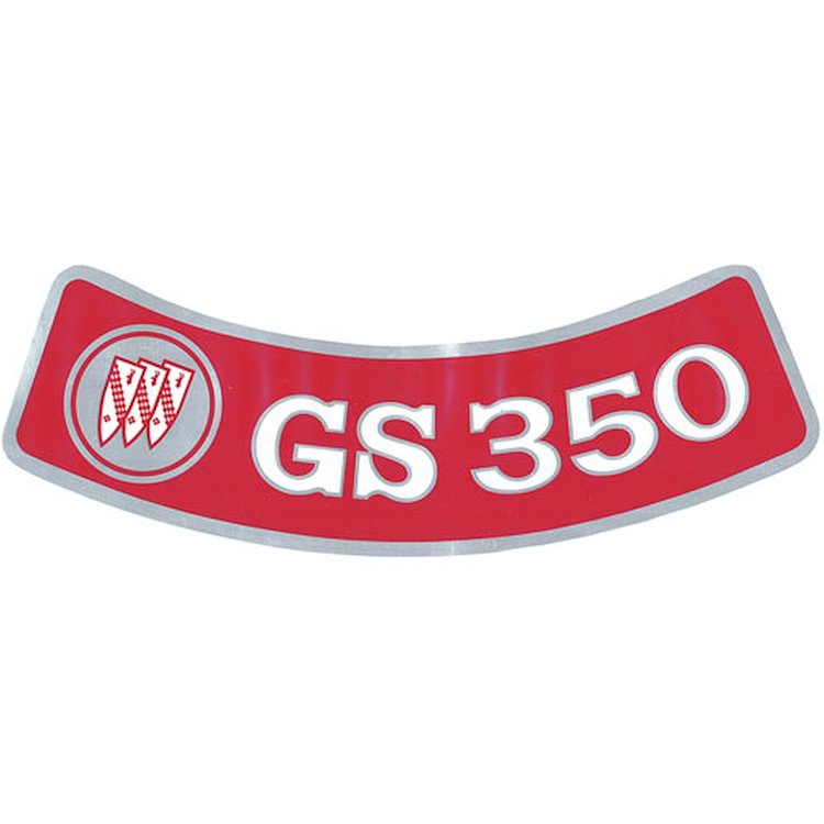 Decal 70-71 Buick Air Cleaner GS350
