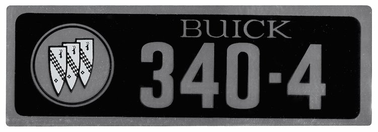 Decal 66-67 Skylark Valve Cover 340-4