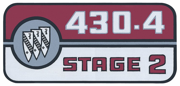 Decal 67-69 Skylark Valve Cover 430-4 Stage 2