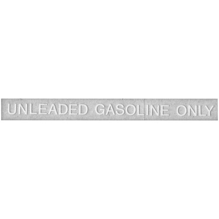 Decal 71-77 GM Unleaded Gasoline Only 5 White