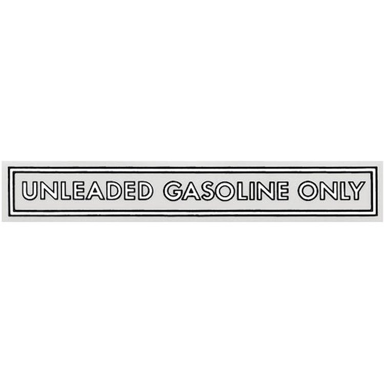 Decal 71-77 GM Unleaded Fuel Only 5 Black White