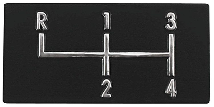 Console 4-Speed Shifter Plate Emblem 1968-72 Chevelle/El Camino