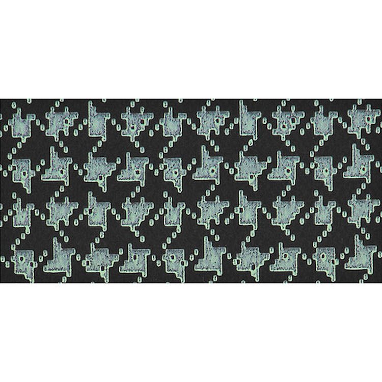 Trunk Mat Rubber 1968 Cutlass Aqua/Black