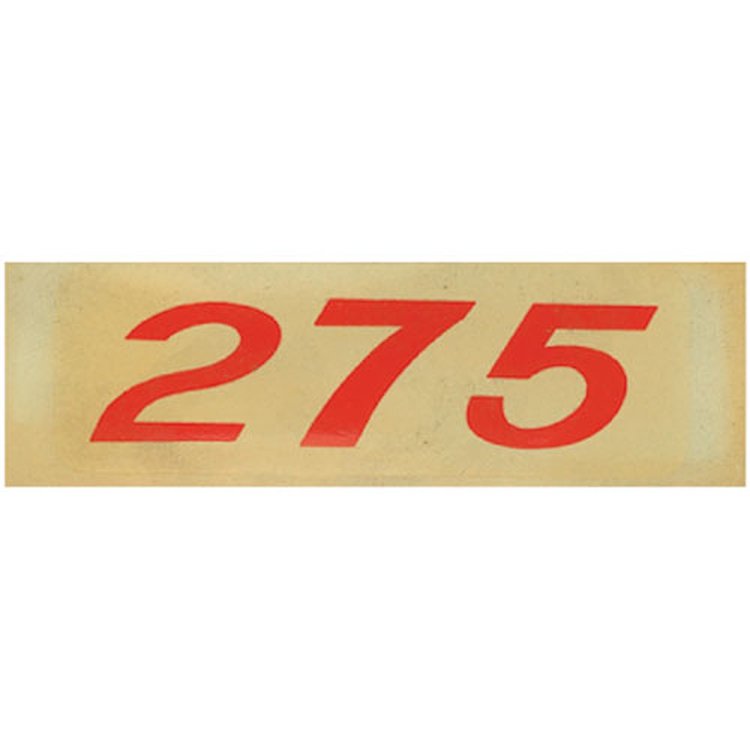 Decal Chevelle/El Camino/Monte Carlo Valve Cover 275HP Orange