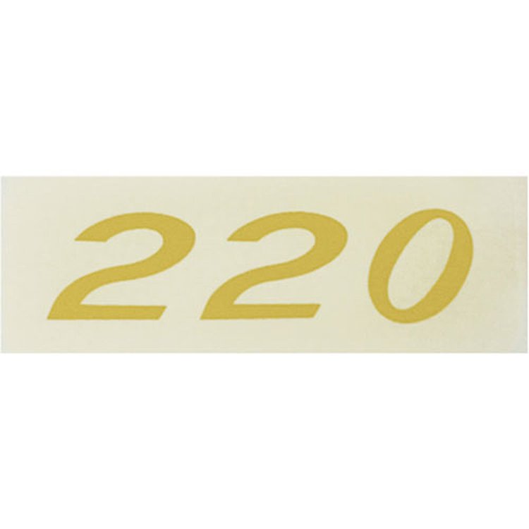 Decal Chevelle/El Camino/Monte Carlo Valve Cover 220HP Gold