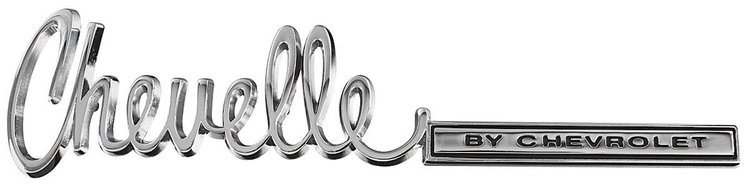 Emblem Trunk Lid 1971-72 Chevelle