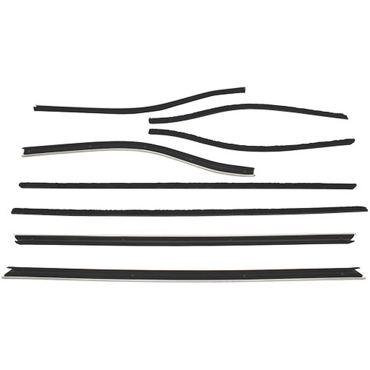 Window Felts 66-67 Cutlass Supreme Coupe 8 piece Repro Style Special Mldg