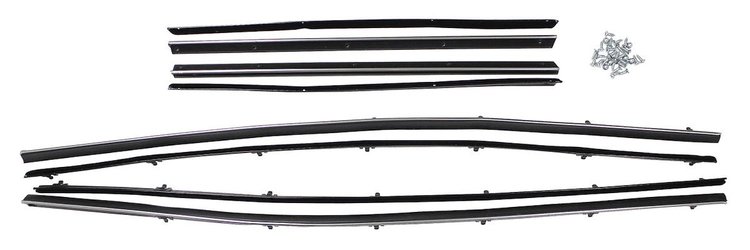 Window Felts for 1969 Oldsmobile Cutlass Coupe [Repro. Style, 8-pc Set]