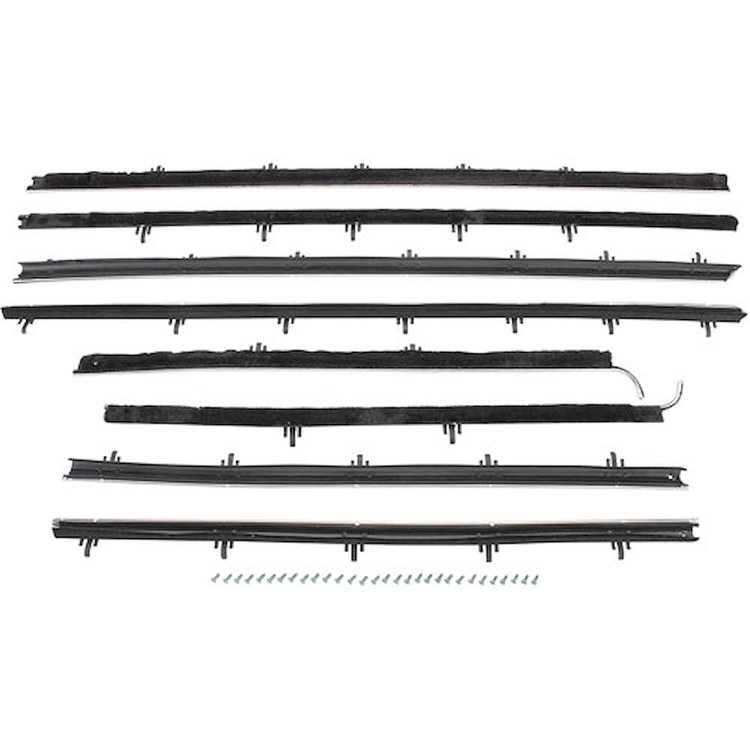 Window Felts 66-67 Chevelle Coupe 8 pieces Original Round Style