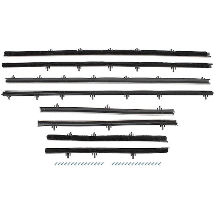 Window Felts 66-67 Chevelle Convertible 8 pieces Original Round Style